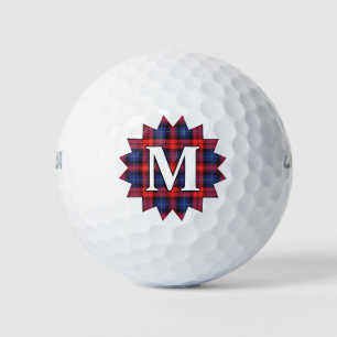 Scottish Clan MacLachlan Tartan Plaid Burst Golf Balls