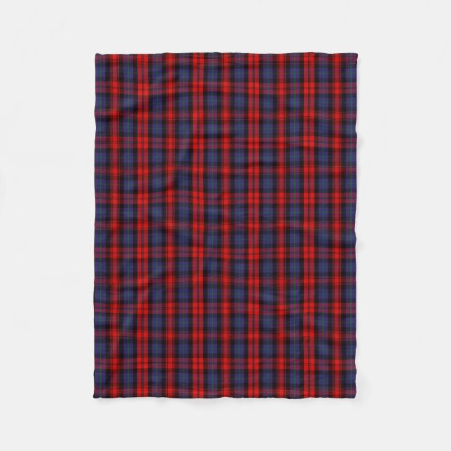 Scottish Clan MacLachlan Tartan Plaid Fleece Blanket (Front)