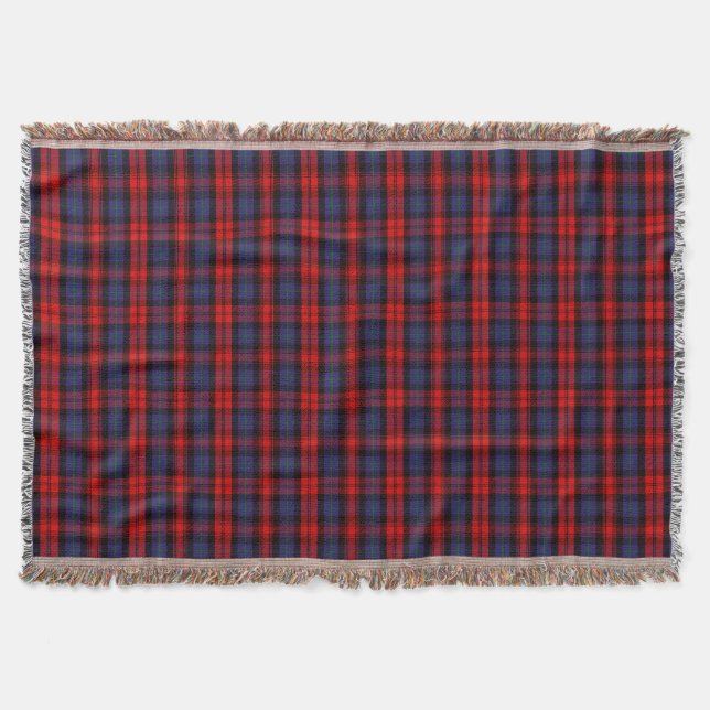 Scottish Clan MacLachlan Tartan Plaid Throw Blanket (Front)