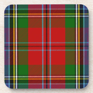 Scottish Clan MacLean of Duart Tartan Plaid Coaster