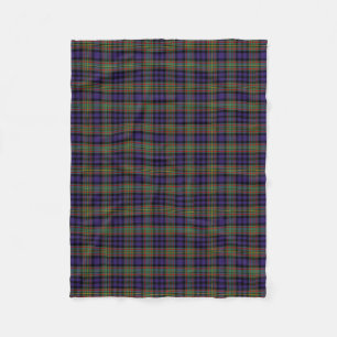 Scottish Clan MacLellan Tartan Plaid Fleece Blanket