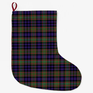 Scottish Clan MacLellan Tartan Plaid Large Christmas Stocking