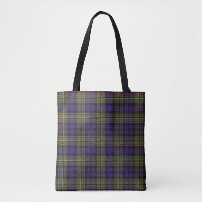 Scottish Clan MacLellan Tartan Plaid Tote Bag (Front)