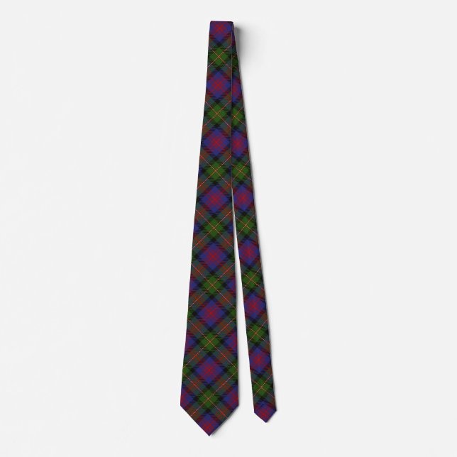 Scottish Clan MacLennan Tartan Tie (Front)