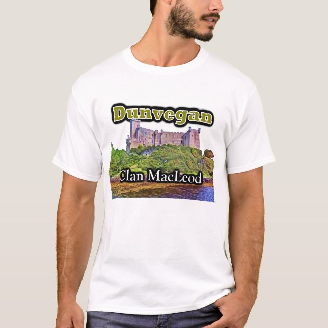 Scottish Clan MacLeod Dunvegan Castle T-Shirt (Front)