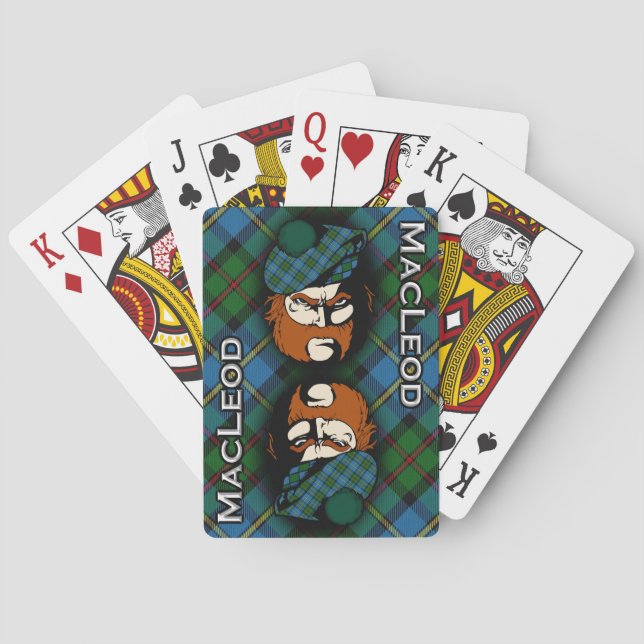 Scottish Clan MacLeod of Harris Tartan Deck Playing Cards (Back)