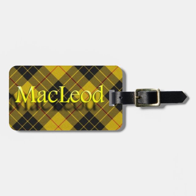 Scottish Clan MacLeod of Lewis Luggage Tag (Front Horizontal)
