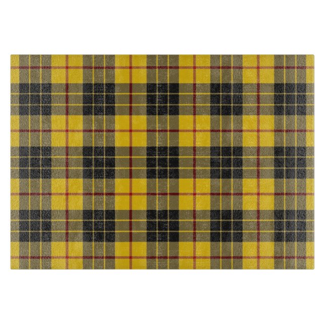 Scottish Clan MacLeod of Lewis Tartan Cutting Board (Front)