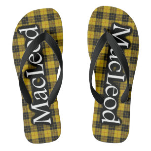 Scottish Clan MacLeod of Lewis Tartan Flop Flops Jandals