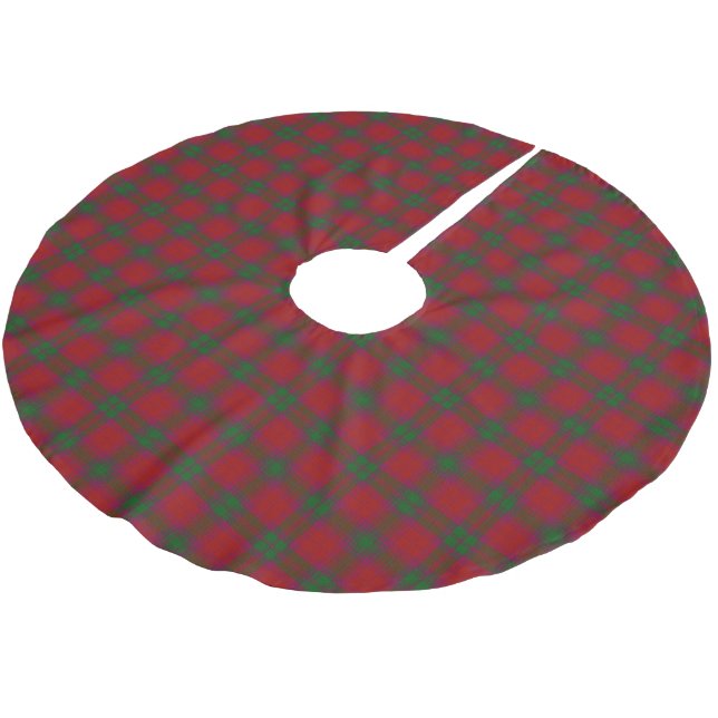 Scottish Clan MacNab Tartan Brushed Polyester Tree Skirt (Angled)