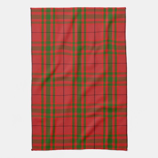 Scottish Clan MacNab Tartan Plaid Tea Towel (Vertical)