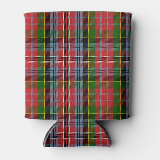 Scottish Clan MacPherson Tartan Plaid Can Cooler (Front)