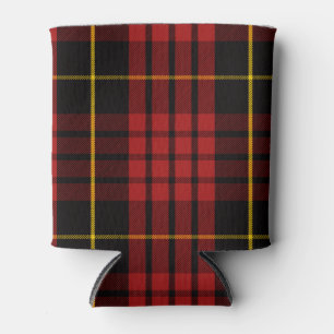 Scottish Clan MacQueen Tartan Plaid Can Cooler