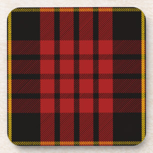 Scottish Clan MacQueen Tartan Plaid Coaster