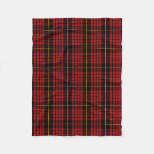 Scottish Clan MacQueen Tartan Plaid Fleece Blanket