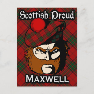 Scottish Clan Maxwell Tartan Postcard