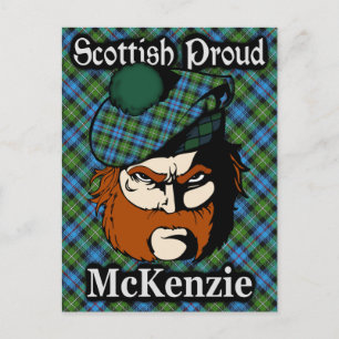 Scottish Clan McKenzie Tartan Postcard