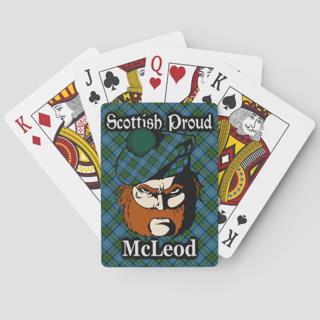 Scottish Clan McLeod Tartan Playing Cards (Back)