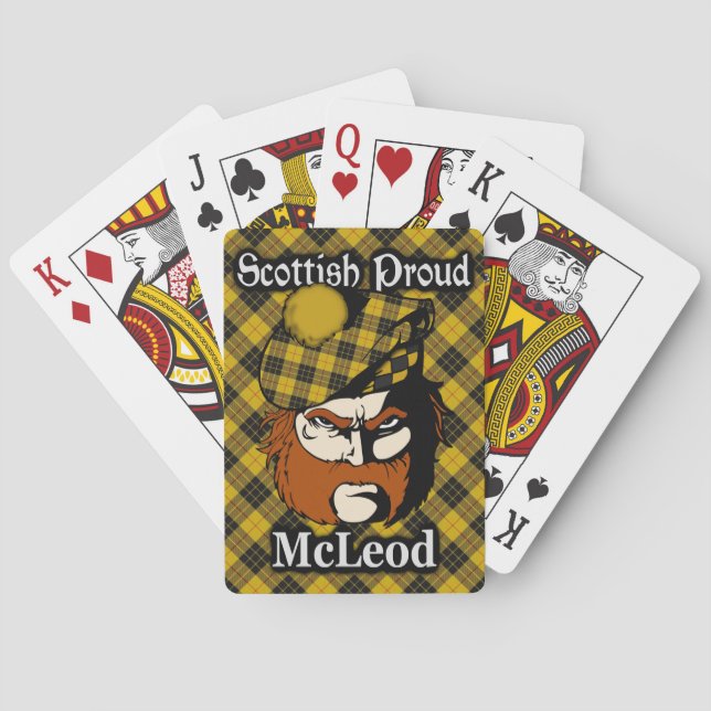 Scottish Clan McLeod Tartan Playing Cards (Back)
