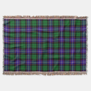 Scottish Clan Mitchell Tartan Plaid Throw Blanket