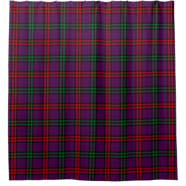 Scottish Clan Montgomery Tartan Plaid Shower Curtain (Front)