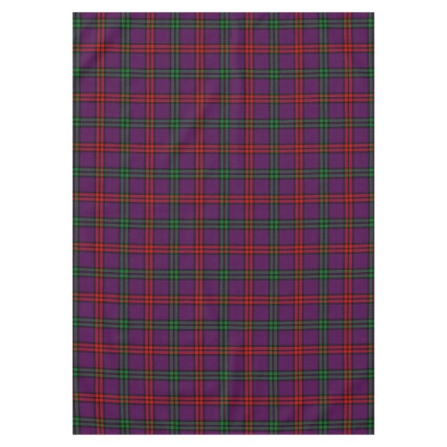 Scottish Clan Montgomery Tartan Plaid Tablecloth (Front)