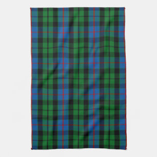 Scottish Clan Morrison Tartan Plaid Tea Towel