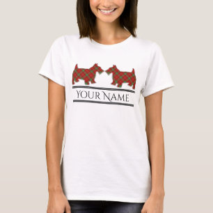 Scottish Clan Morrison Tartan Scottie Dogs T-Shirt