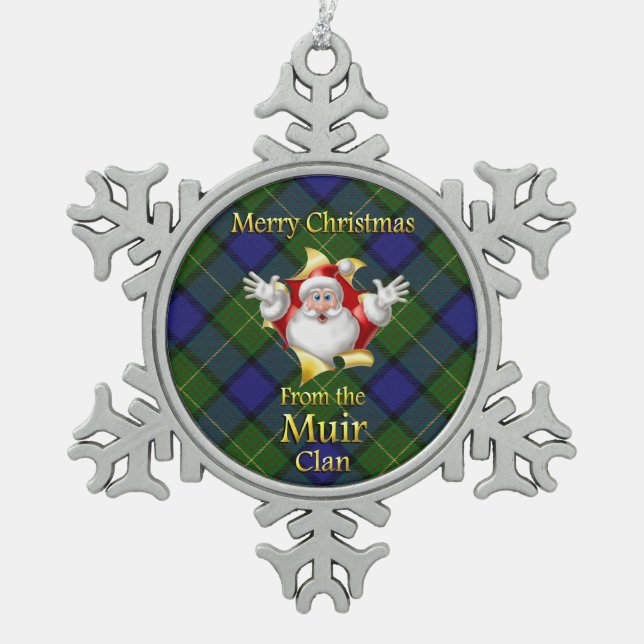 Scottish Clan Muir Christmas Ornament (Front)