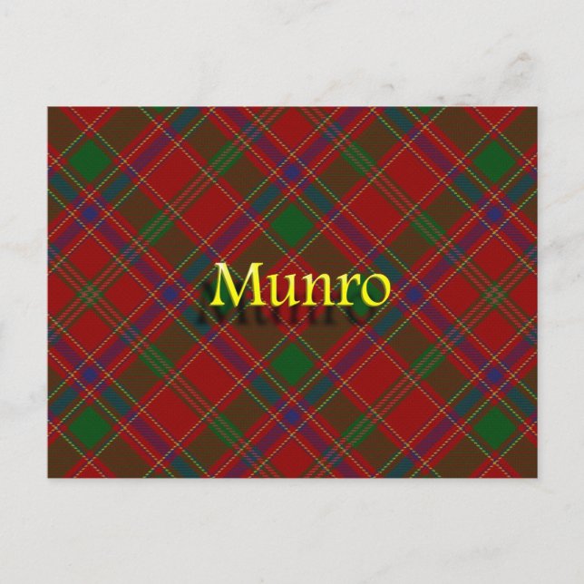 Scottish Clan Munro Postcard (Front)