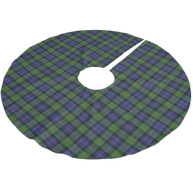 Scottish Clan Murray Tartan Brushed Polyester Tree Skirt (Angled)