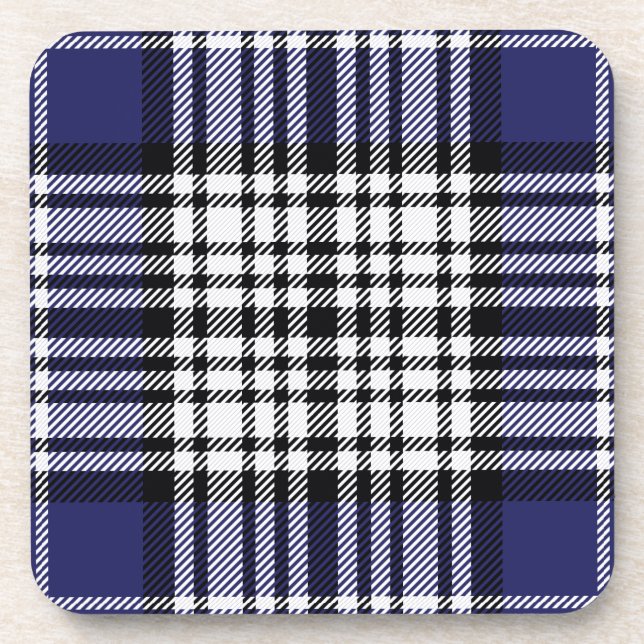 Scottish Clan Napier Tartan Plaid Coaster (Front)