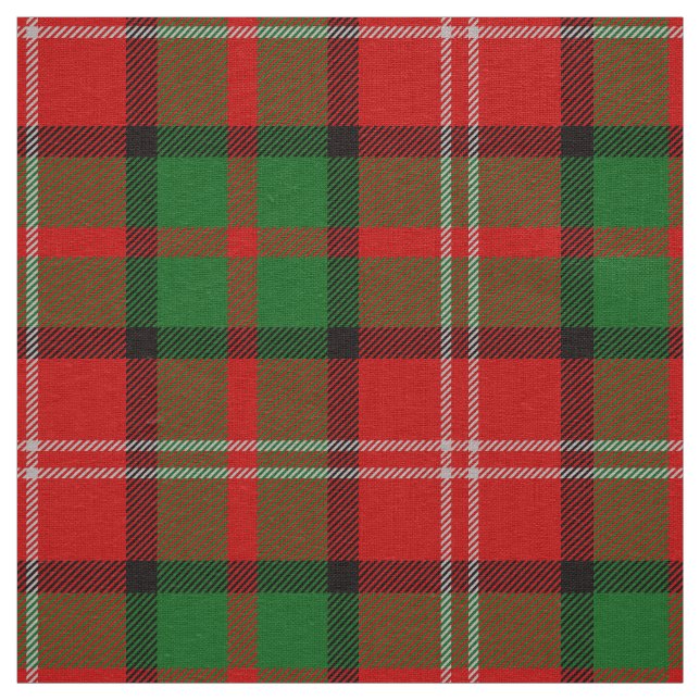 Scottish Clan Nesbitt Tartan Plaid Fabric (Swatch)