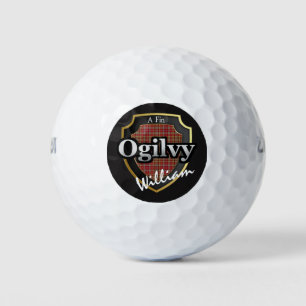 Scottish Clan Ogilvy Personalise Your Name Golf Balls
