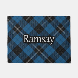 Scottish Clan Ramsay Blue Hunting Tartan Doormat
