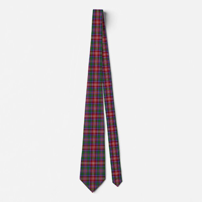 Scottish Clan Ritchie Tartan Plaid Tie (Front)
