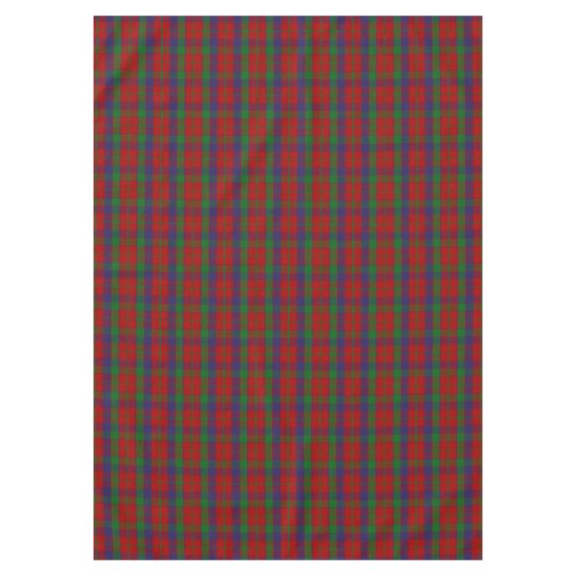 Scottish Clan Robertson Tartan Plaid Tablecloth (Front)