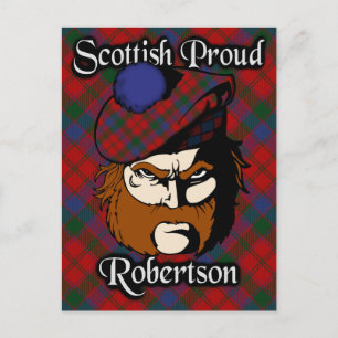 Scottish Clan Robertson Tartan Postcard