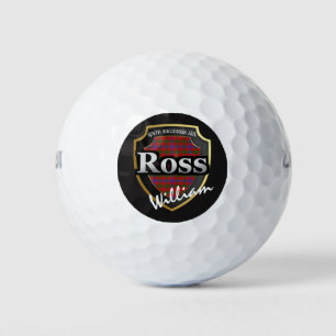 Scottish Clan Ross Personalise Your Name Golf Balls