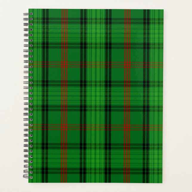 Scottish Clan Ross Tartan Plaid Planner (Front)