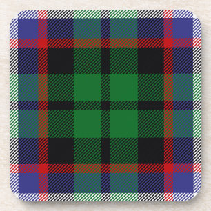 Scottish Clan Russell Tartan Plaid Coaster