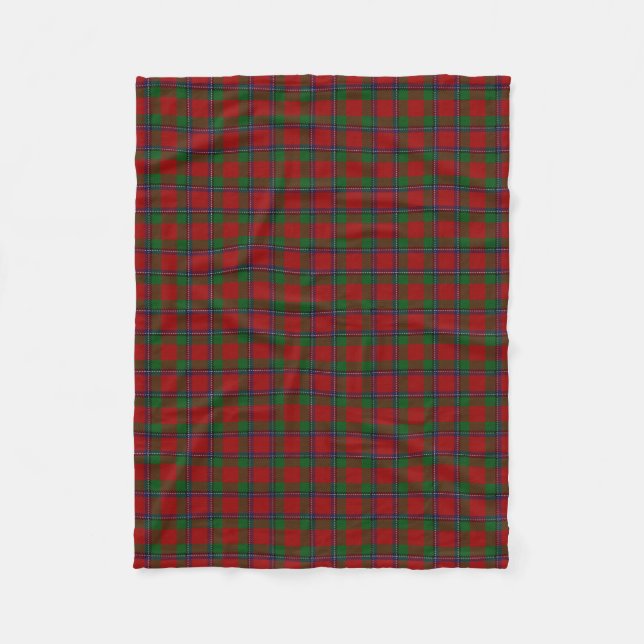 Scottish Clan Sinclair Classic Tartan Fleece Blanket (Front)