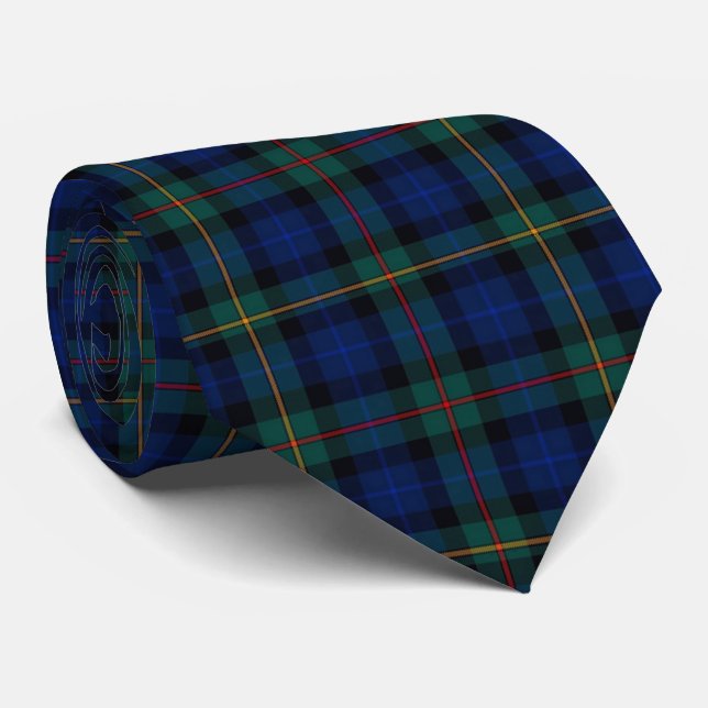 Scottish Clan Smith Tartan Plaid Neck Tie (Rolled)