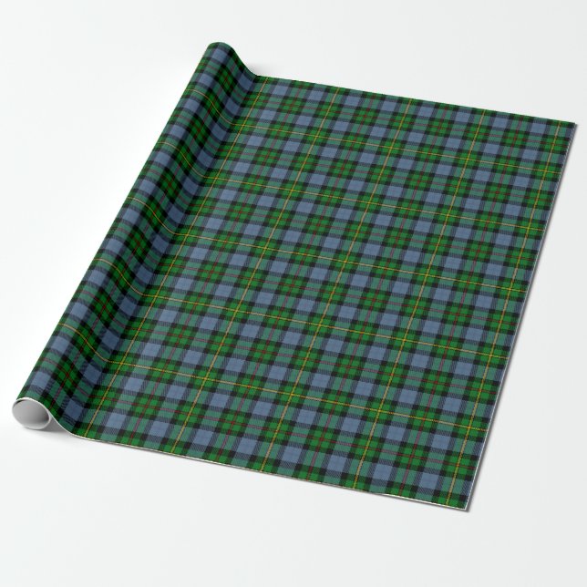 Scottish Clan Smith Tartan Plaid Wrapping Paper (Unrolled)