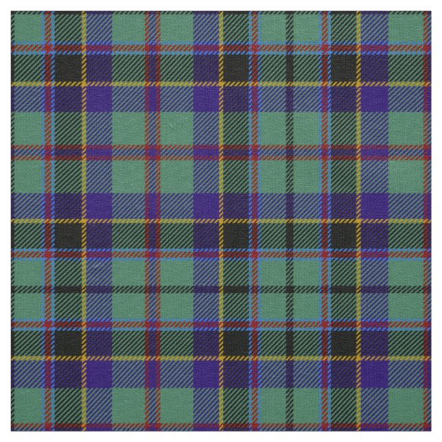 Scottish Clan Stevenson Tartan Plaid Fabric (Swatch)