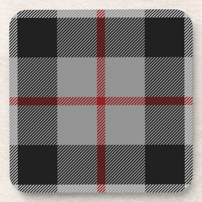 Scottish Clan Thompson Tartan Plaid Coaster (Front)
