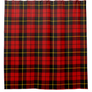 Scottish Clan Wallace Tartan Plaid Shower Curtain