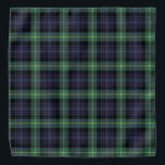 Scottish Classic Purple Black Green Tartan Plaid Bandana<br><div class="desc">Deck the colours of a good old tradition with this purple green yellow and black tartan plaid pattern print bandanna</div>