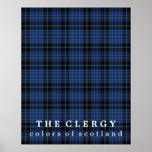 Scottish Clergy Colours of Scotland Tartan Poster