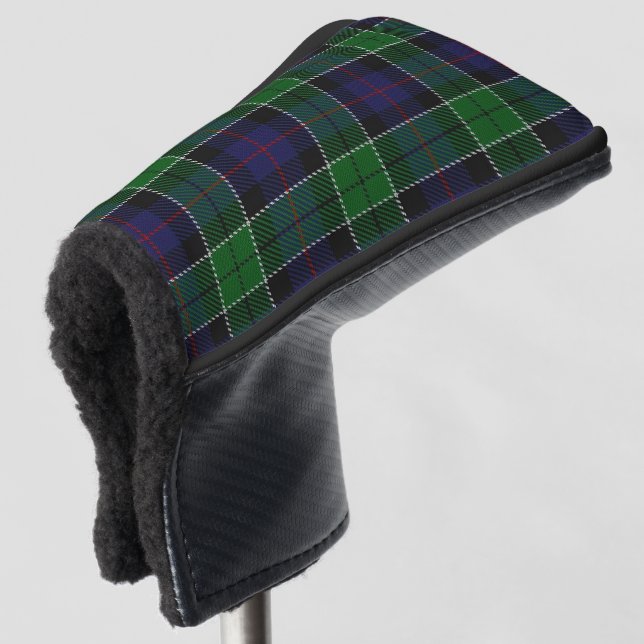 Scottish Colours Clan Leslie Hunting Tartan Plaid Golf Head Cover (3/4 Front)